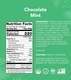 Chocolate Mint – Protein Bars