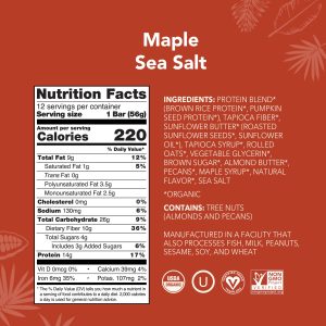 Maple Sea Salt – Protein Bars