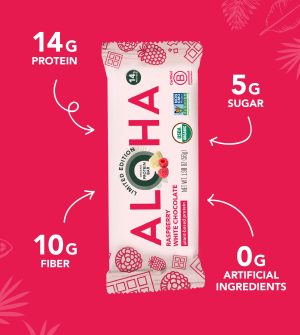 Raspberry White Chocolate – Protein Bars (Out of Stock)