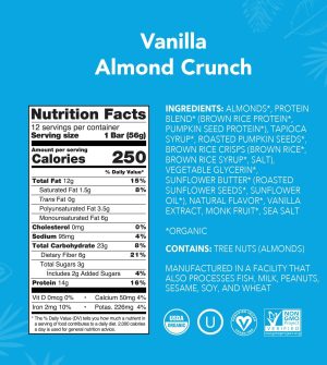 Vanilla Almond Crunch – Protein Bars